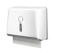 Grendly Distributeur de serviettes en papier commercial avec clé sans perçage ni vis, installation pour salle de bain, toilettes, cuisine