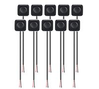 Grendly Lot de 10 mini boutons poussoirs momentanés 12 V/24 V avec interrupteur marche/arrêt, installation facile pour expérience électronique, installation facile