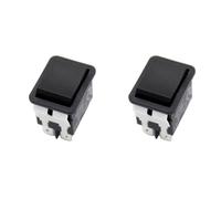 Grendly Lot de 2 interrupteurs à bascule, HY12-9-3 6 broches industrielles électriques à bouton-poussoir 125 V/250 V