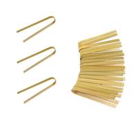 Grendly Lot de 20 pinces en bambou, ustensiles de cuisine, mini pinces en bambou, pinces à toast naturelles pour la cuisson, faciles à utiliser