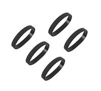 Grendly Lot de 5 bracelets élastiques en silicone noir