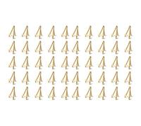 Grendly Lot de 50 mini chevalets en bois de 12,7 cm pour cartes de visite, photos d'affichage, petites toiles, salle de classe, bricolage, loisirs créatifs