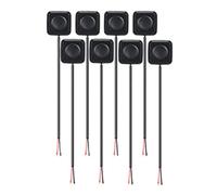 Grendly Lot de 8 mini boutons poussoirs momentanés 12 V/24 V avec interrupteur marche/arrêt, installation facile pour expérience électronique, facile à installer et à utiliser