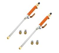 Grendly Tuyau d'arrosage orange avec buse améliorée pour nettoyeur , outil d' , équipé de 2 buses différentes