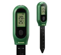Grenebo Compteur d'humidité du sol 3 en 1 numérique pour plantes, capteur de température et d'intensité de la lumière du soleil, écran LCD pour jardinage, agriculture, entretien des plantes, plantes
