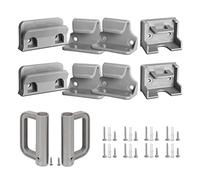 GRENFU Kit de pièces de rechange pour barrière de bébé rétractable gris avec fixations et vis