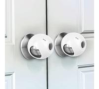 GRENFU Lot de 6 housses de boutons de porte à l'épreuve des enfants - Ajustement universel - Empêche les tout-petits d'ouvrir les portes - Facile à utiliser d'une main pour adultes et enfants