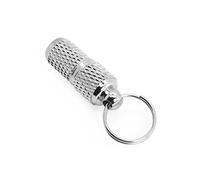 Grenhaven Porte-Adresse Étiquette d'adresse d'identification pour Chien et Chat, Conteneur Tube Anti-Perte, Pendentif Collier pour Animaux de Compagnie étanche, Capsule d'adresse, Argent, XXS