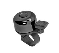 Grenhaven Sonnette de Vélo pour Vélo de Route et VTT, Trottinette, BMX, pour Enfants et Adultes, Son Puissant, Petit Klaxon en Aluminium pour Poignées de Guidon de 1,98 à 2,4 cm de Diamètre, Noir