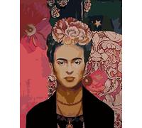 GRENHUE Peinture par Numero Adulte,Frida Peinture à l'huile Kits en toile avec Brosses Et Peintures Acryliques, DIY Kit complet de peintures pour Adultes- 40 * 50 Cm (Avce Cadre)