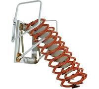 Grenier Domestique Échelle Télescopique Échelle De Grenier Murale Échelle Pliante Échelle en Aluminium Heavy Duty, B, 3.6-4m/142-160in