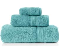 Greno coton égyptien 50x90 aqua mare 600gsm serviette éponge