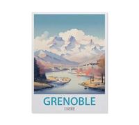Grenoble Isère，Puzzle 1000 Pièces Puzzle en Papier d'impression Haute Définition Défiez Le Problème Stimuler La Créativité Jeu Interactif（38x26cm）-GO10