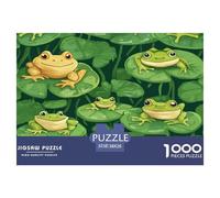 Grenouille 1000 Pièces Puzzles pour Adultes,Nature fraîche Un Jeu De Dexérité Très Difficile Puzzle Éducatif avec des Défis 38x26cm/1000pcs