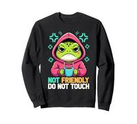 Grenouille à café introvertie, Non Amicale, à ne Pas Toucher Sweatshirt