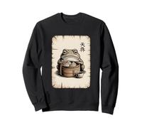 Grenouille à raviolis Kawaii avec Bambou Dim Sum Sweatshirt