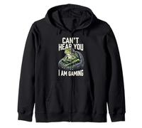 Grenouille Amusante Can't Hear You I Am Gaming pour Adolescents et Adultes Sweat à Capuche