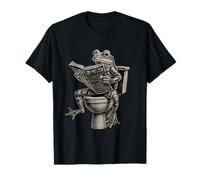 Grenouille Amusante sur Les Toilettes pour Lire Un Journal T-Shirt