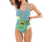 Grenouille Anima Femme Maillot de Bain 1 Pièce Tenue de Plage Bikini Monokini Swimsuit pour Filles
