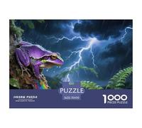 Grenouille arboricole 1000 Pièces Puzzles pour Adultes,Orage Rainforest Un Jeu De Dexérité Très Difficile Puzzle Jeu Éducatif Et Stimulant 70x50cm/1000pcs