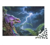 Grenouille arboricole 1000 Pièces Puzzles pour Adultes,Orage Rainforest Un Jeu De Dexérité Très Difficile Puzzle Jeu Éducatif Aux Défis 1000pcs (75x50cm)
