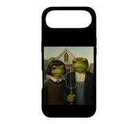 Grenouille avec Coupe de Cheveux Bob American Gothic Gen Z Portrait de Ferme Coque pour iPhone Air