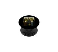 Grenouille avec Coupe de Cheveux Bob American Gothic Gen Z Portrait de Ferme PopSockets PopGrip Adhésif