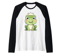 Grenouille avec Couronne Illustration Manche Raglan