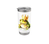 Grenouille avec couronne x grenouille prince Gobelet isotherme en acier inoxydable double paroi