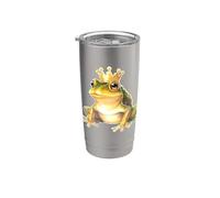 Grenouille avec couronne x grenouille prince Gobelet isotherme en acier inoxydable double paroi