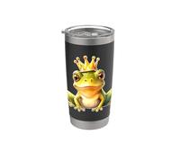 Grenouille avec couronne x grenouille prince Gobelet isotherme en acier inoxydable double paroi