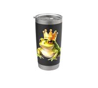 Grenouille avec couronne x grenouille prince Gobelet isotherme en acier inoxydable double paroi