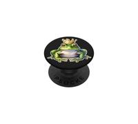 Grenouille avec Couronne x Grenouille Prince PopSockets PopGrip Adhésif