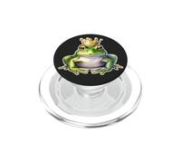 Grenouille avec Couronne x Grenouille Prince PopSockets PopGrip pour MagSafe