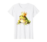 Grenouille avec Couronne x Grenouille Prince T-Shirt Graphique avec Valeur