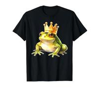 Grenouille avec Couronne x Grenouille Prince T-Shirt Graphique avec Valeur