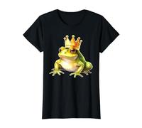 Grenouille avec Couronne x Grenouille Prince T-Shirt Graphique avec Valeur