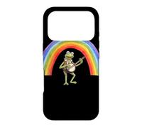 Grenouille Banjo Rainbow Musique Mignon Rétro Illustration Coque pour iPhone 17 Pro