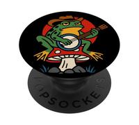 Grenouille Banjo Tatouage Flash Vintage Classique American Tatouages PopSockets PopGrip Adhésif