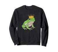 Grenouille Blanche Portant Une Couronne australienne Verte Sweatshirt