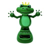 Grenouille Bobblehead - Danseuse Bobble d'animal De Voiture, Grenouille Bobblehead À Énergie Solaire | Swing Frog, À Main À Secousse Automatique pour enfantss, Table, Voiture, Tableau Bord