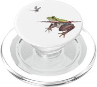 Grenouille botanique dans l'eau regardant Une Proie Cottagecore Girls PopSockets PopGrip pour MagSafe