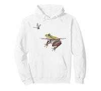 Grenouille botanique dans l'eau regardant Une Proie Cottagecore Girls Sweat à Capuche