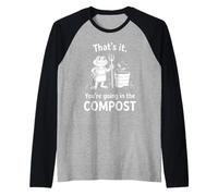Grenouille C'est ça Que Vous Allez dans l'humour de Jardinage Compost Manche Raglan