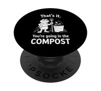 Grenouille C'est ça Que Vous Allez dans l'humour de Jardinage Compost PopSockets PopGrip Adhésif