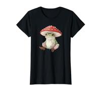 Grenouille Champignon Forêt Nature Esthétique Cottagecore T-Shirt Graphique avec Valeur
