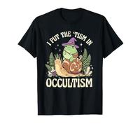 Grenouille chevauchant Un Escargot Meme Funny Cottage Core Humour Occulte T-Shirt