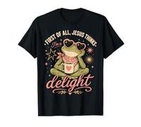 Grenouille chrétienne Amusante First of All Jesus Thinks I'm A Delight T-Shirt