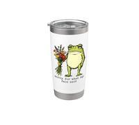 Grenouille Citations Humoristiques Design Gobelet isotherme en acier inoxydable double paroi