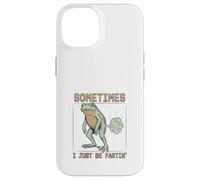 Grenouille Comique Pète Humour Pixel Art Rétro Coque pour iPhone 14